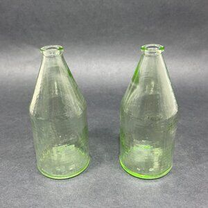 Vtg Old Spice Lime Cologne Aftershave Green Glass Bottle Repurpose Bud Vase 60s